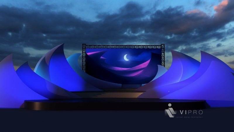 Antar and Abla operetta – stage design